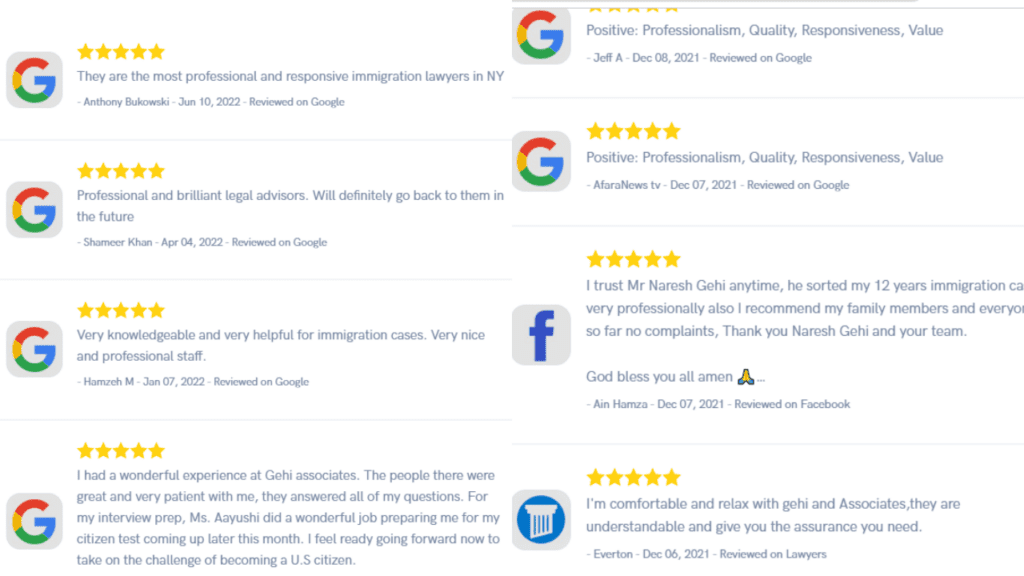 Gehi and Associates Reviews from Our Real Clients 